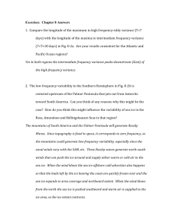 Exercises: Chapter 8 Answers 1. Compare the longitude of the