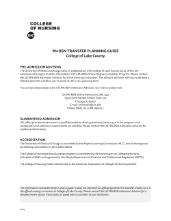 College of Lake County - RN to BSN Online Degree Completion