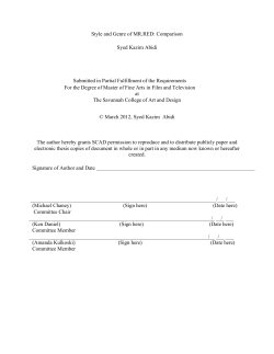 Style and Genre of MR.RED: Comparison Syed