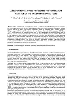 an experimental model to describe the temperature variation of the