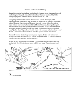Mayfield Earthwork Fort History Situated between the Buckhall and