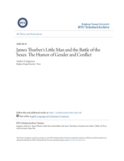 James Thurber`s Little Man and the Battle of the Sexes