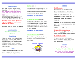 Brochure and Entry Form