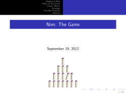 Nim: The Game