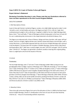 Case 2 (2012-13): A pair of Charles II silver