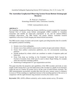 The Australian Geophysical Observing System Ocean Bottom