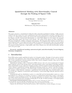 Quadrilateral Meshing with Directionality Control through the