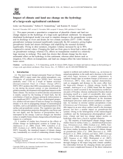 Impact of climate and land use change on the hydrology of a large