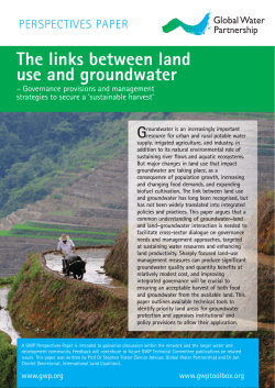 The links between land use and groundwater