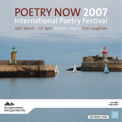 dlr Poetry Now 2007