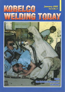 Kobelco Welding Today Vol.5 No.1 2002