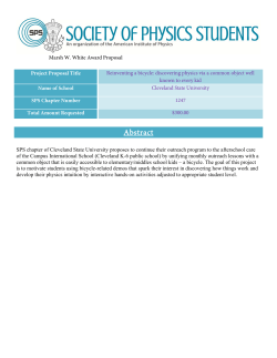 Abstract - Society of Physics Students