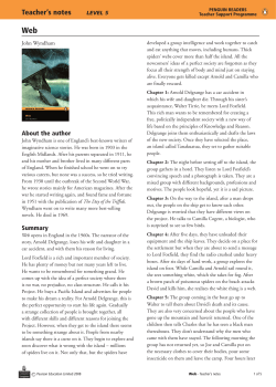 Teacher`s notes - Penguin Readers