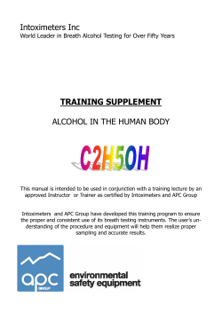 Alcohol Human Body Training