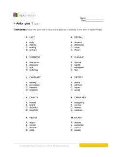 Antonyms 1 - English for Everyone