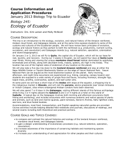 Ecology of Ecuador