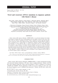 Novel and recurrent ATP2A2 mutations in Japanese patients with
