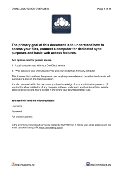 The primary goal of this document is to understand how to access