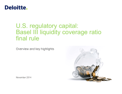 Basel III liquidity coverage