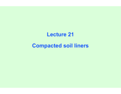 Compacted soil liners