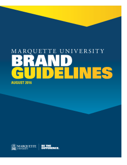 marquette university brand guidelines