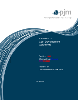 Cost Development Guidelines