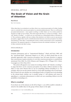 The Grain of Vision and the Grain of Attention