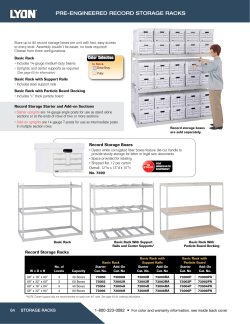 pre-engineered record storage racks