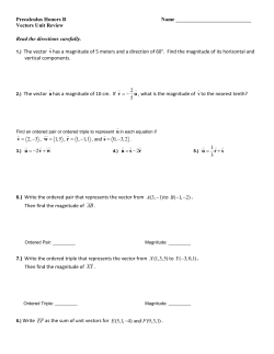 Precalculus Quiz