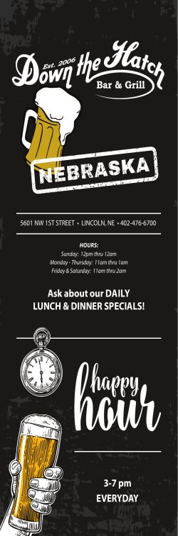 MENU - Down The Hatch