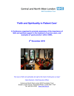 Faith and Spirituality in Patient Care