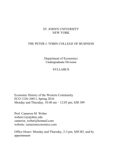 Syllabus - Cameron Economics