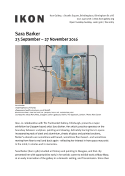 Sara Barker - Ikon Gallery