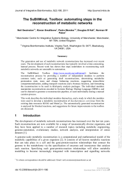 The SuBliMinaL Toolbox: automating steps in the