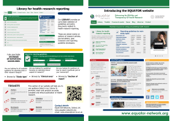 EQUATOR leaflet in English