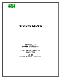 Revising - AB-055 Fifth Class Power Engineers Syllabus (D0001493