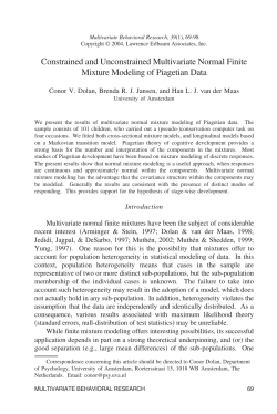 Constrained and Unconstrained Multivariate Normal Finite Mixture