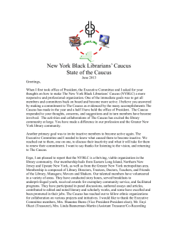 New York Black Librarians` Caucus State of the Caucus