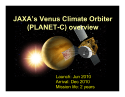 JAXA`s Venus Climate Orbiter Overview