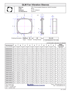 QLM Fan Vibration Sleeves