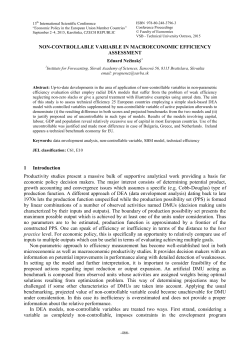 Non-controllable Variable in Macroeconomic Efficiency