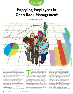 Engaging Employees in Open Book Management