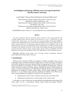 An Intelligent and Energy Efficient Area Coverage Protocol for