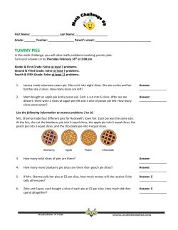 yummy pies - Audubon PTSA