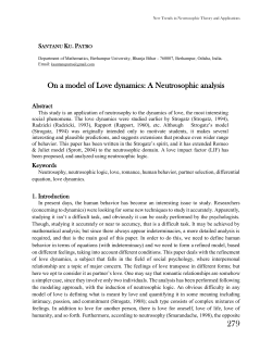 On a model of Love dynamics: A Neutrosophic analysis