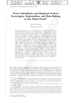 Norm Subsidiarity and Regional Orders