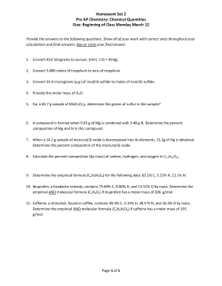 Homework Set 2 - Warren County Schools