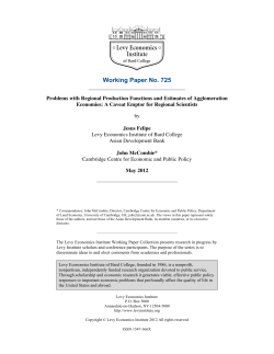 Problems with Regional Production Functions and Estimates of