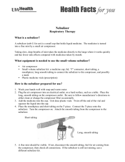 Small Volume Nebulizer
