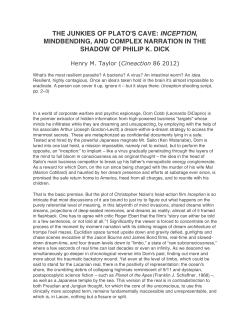 the junkies of plato`s cave